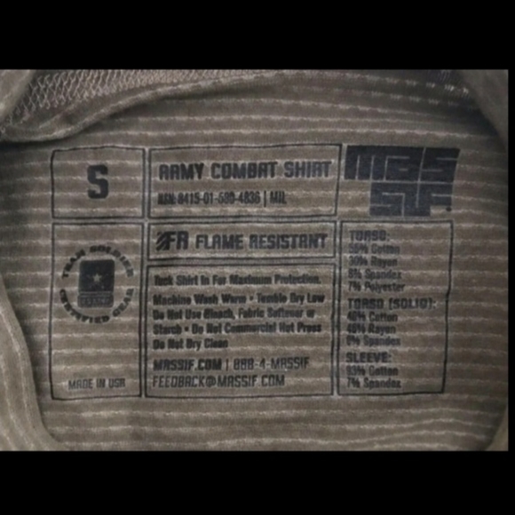 New Massif US Army Combat Shirt (ACS) size S - Picture 11 of 12